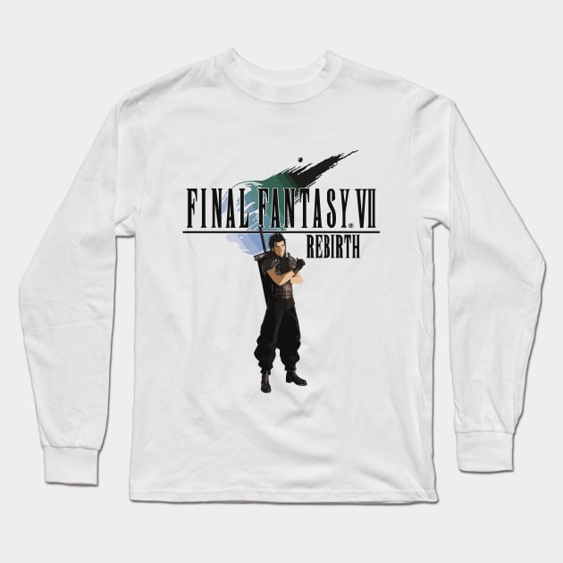 Final Fantasy VII Rebirth Zack Long Sleeve T-Shirt by peculiarbutcute